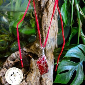 Red Stone Pendant Necklace
